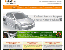 Tablet Screenshot of calicuttaxi.com